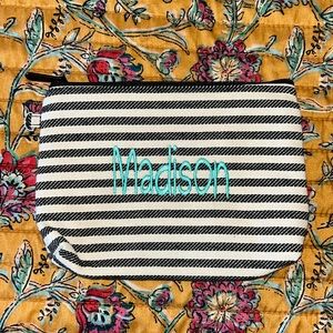 "Madison" embroidered monogram thirty-one makeup bag